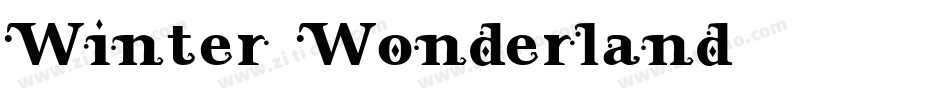 Winter Wonderland字体转换